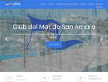 Tablet Screenshot of clubdelmardesanamaro.com